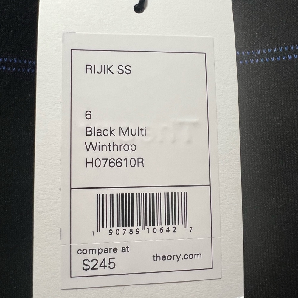 Theory Black Mid-Length Design Dress - Picture 3 of 3